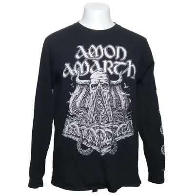 Långärmad t-shirt (Svart) från Gildan Bomull