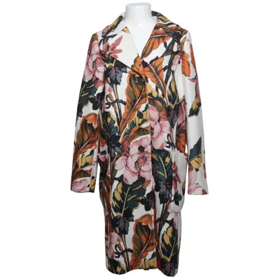 Manteau (Blanc, Multicolore) de Twin Set Simona Barbieri Élasthane, Polyester, Viscose