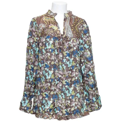 Knytblus (Brun, Blå, Flerfärgad) från ChillNorway Silke