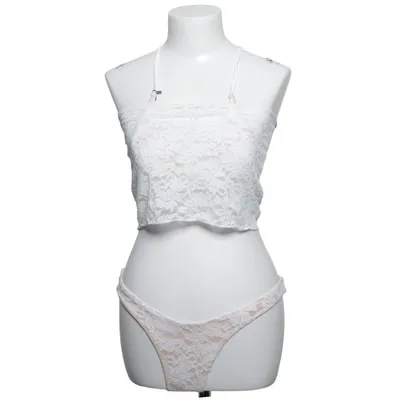 Ensemble de natation (Blanc, Beige) Élasthane, Polyester