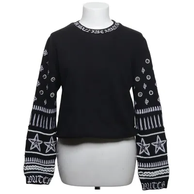 Sweatshirt (Sort, Hvid) fra Eleven Paris Bomuld, Elastan