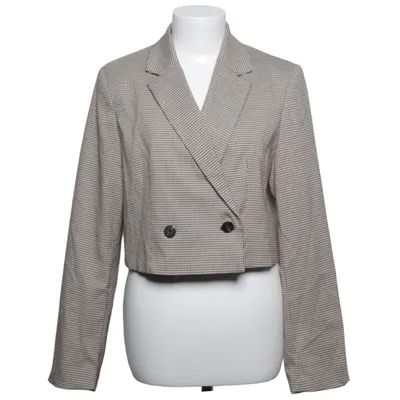 Blazer (Beige, Black) from Stradivarius Elastane, Polyester