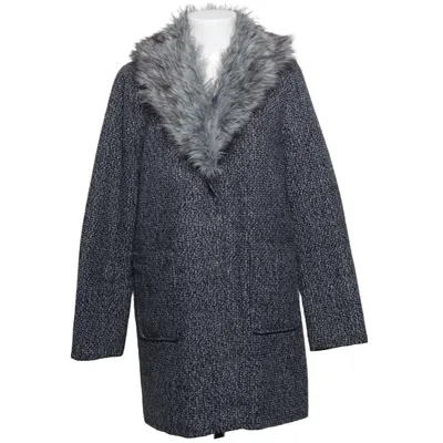 Coat (Gray, Black, White) from Gate Woman Acrylic, Polyester, Wool