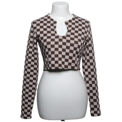 Lange mouwen shirt (Bruin, Beige) van Pull & Bear Elastaan, Polyester, Viscose