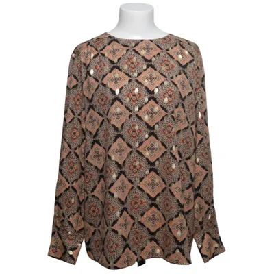 Blouse (Noir, Marron, Or) de Drys Polyester