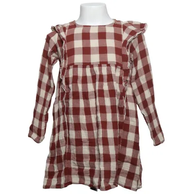 Jurk (Rood, Wit) van Lil' Atelier Organisch katoen