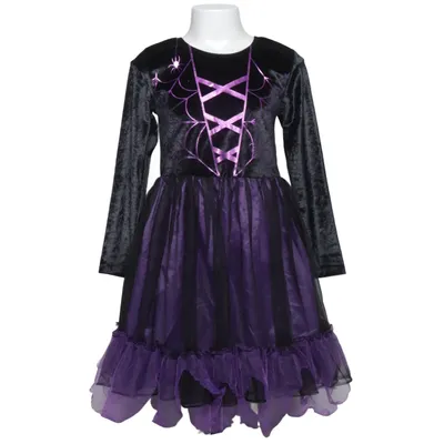 Fancy dress (Black, Purple) from H&M Polyester