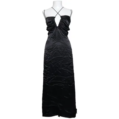 Robe dos-nu (Noir) de Laurella Polyester, Viscose