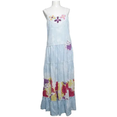 Maxi dress (Blue, Multicolored) from 101 Idees Cotton
