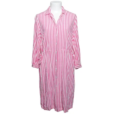 Skjortekjole (Pink, Hvid) fra Mybc Viscose