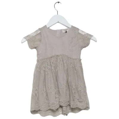 Jurk (Beige) van Zara Girls Katoen, Polyester