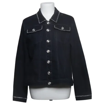Denim jacket (Blue) from Pompoos Cotton, Elastane, Polyester