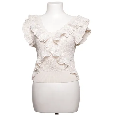 Tanktop (Beige) van Zara Katoen, Polyester