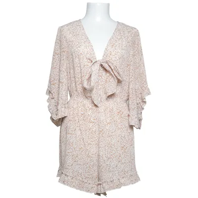 Jumpsuit (Bruin, Wit) van Simplee Polyester