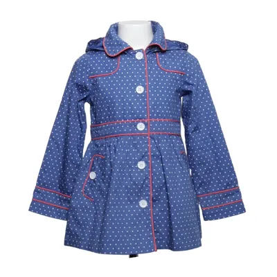 Regnkappa (Blå, Vit) från Outerwear by Name It Bomull, Polyester