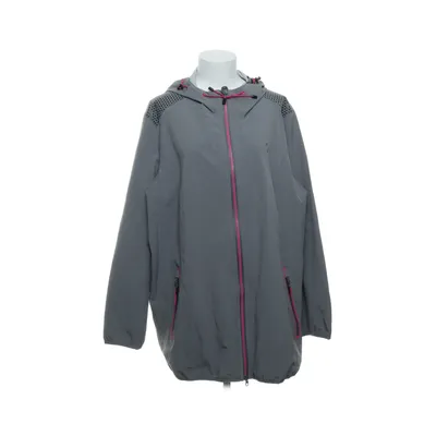 Regnjacka (Grå, Rosa) från Ulla Popken Elastan, Polyester, Polyuretan