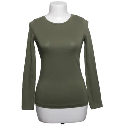 Langærmet t-shirt (Grøn) fra Stradivarius Basics Bomuld, Elastan