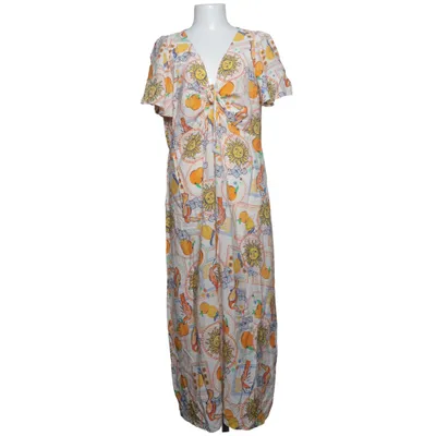 Robe longue (Beige, Multicolore) de New Look