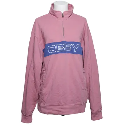 Collegetröja (Rosa, Blå) från Obey Bomull, Polyester