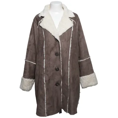 Shearlingjakke (Brun, Hvid) fra Tippy Akryl, Polyester