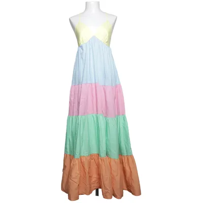 Maxi jurk (Blauw, Roze, Groen, Meerkleurig) van The Lulu Katoen, Elastaan