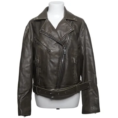 Bikerjacka (Grön) från Zara Polyester, Polyuretan