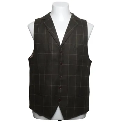 Suit vest (Green, Beige) from Lanificio di Pray Viscose, Wool
