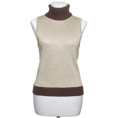 Top (Brown, Gold) from Blues Original Acrylic, Cotton, Polyester