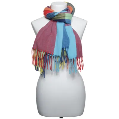 Scarf (Blue, Multicolored) from Zwillingsherz Polyester, Viscose