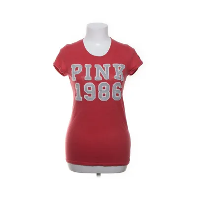 T-shirt (Röd) från Pink Victoria's Secret Bomull, Polyester