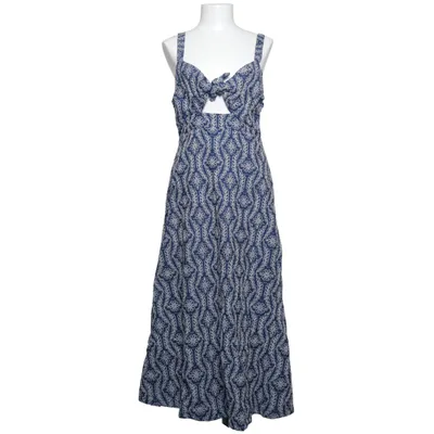 Maxi jurk (Blauw, Wit) van Zara Katoen