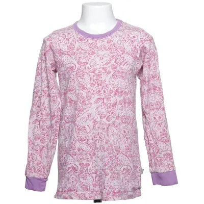 Långärmad t-shirt (Rosa, Lila) från 808 Elastan, Ekologisk bomull
