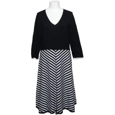 Jurk (Zwart, Wit) van Maglia Polyamide, Viscose