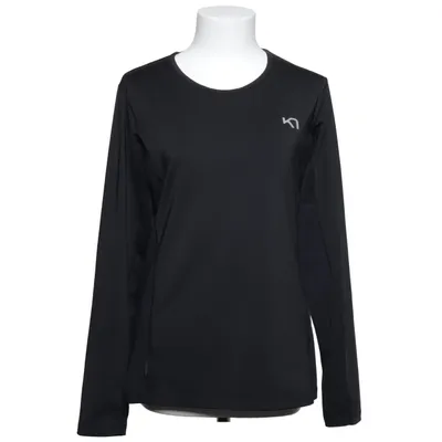 Lange mouwen shirt (Grijs) van Kari Traa Elastaan, Polyester