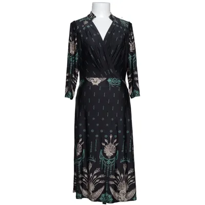 Robe portefeuille (Noir, Multicolore) de Stockholms Klänningsfabrik Élasthane, Polyester
