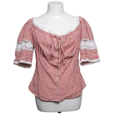 Dirndl blouse (Red, White) from S'Landgwand Cotton