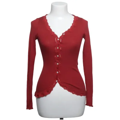 Cardigan (Red) from Rosemunde Cotton, Elastane, Polyamide, Silk