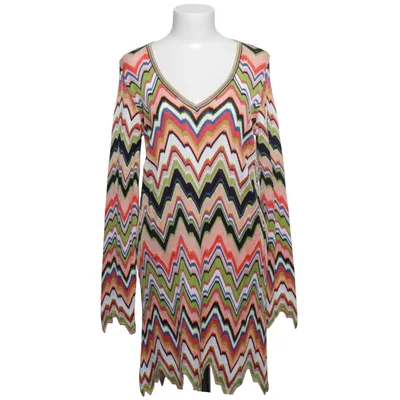 Jurk (Roze, Groen, Meerkleurig) van Marc Cain Polyamide, Polyester, Viscose