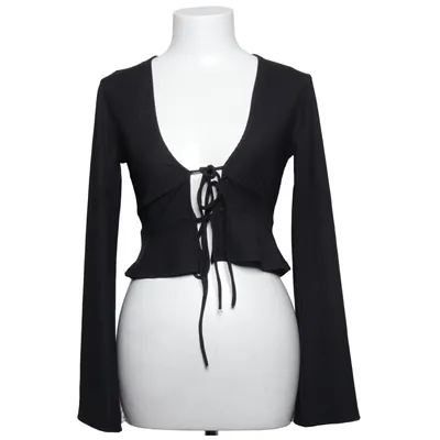 Wrap blouse (Black) from Gina Tricot Elastane, Polyester