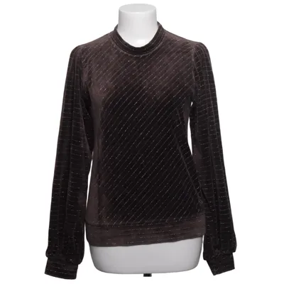 Top (Brown) from Ganni Metallic fiber, Organic cotton, Polyester