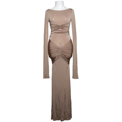 Långklänning (Beige) från Elsa Acetat, Elastan