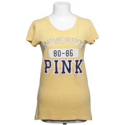 T-shirt (Gul) fra Pink Victoria's Secret Bomuld, Polyester