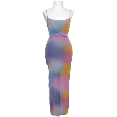 Maxikjole (Blå, Lilla, Orange, Flerfarvet) fra Tally Weijl Elastan, Polyester
