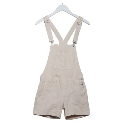 Dungaree shorts (Beige) from Dilvin Jeans