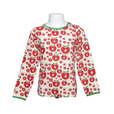 T-shirt à manches longues (Rouge, Blanc, Vert) de Småfolk Coton, Élasthane, Modal