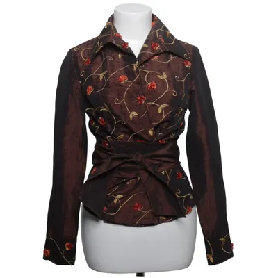 Cardigan cache-cœur (Marron, Multicolore) de Naracamicie Polyamide, Polyester