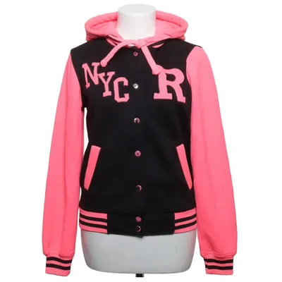 Varsity jacket (Black, Pink) from Urban Diva Cotton, Polyester
