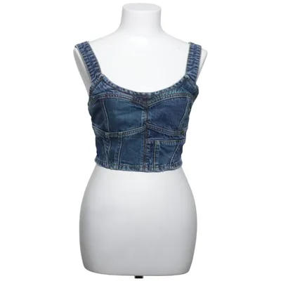 Crop top (Blauw) van Lee Katoen