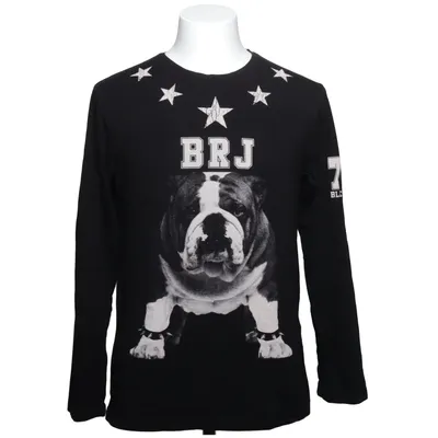 Långärmad t-shirt (Svart, Vit) från Blackrock Bomull, Elastan