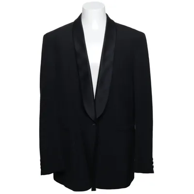 Tuxedo jacket (Black) from Falkon Polyester, Wool